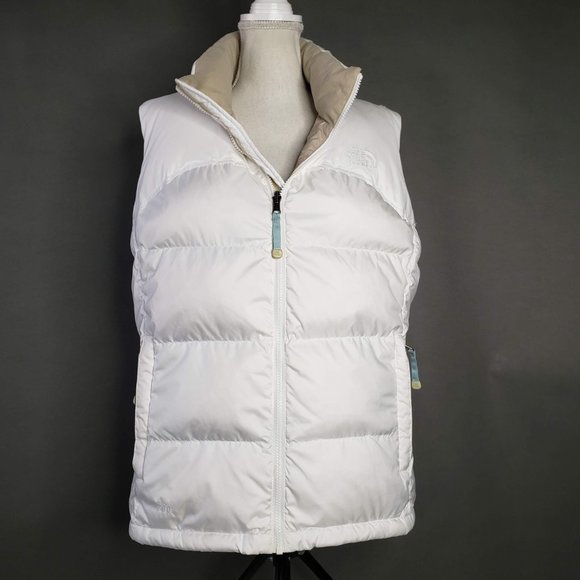 The North Face Jackets & Blazers - The North Face White Goose Down Puffer Vest L